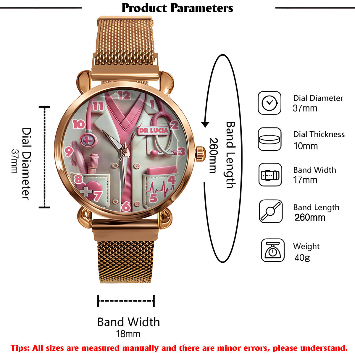 Nurse Life - Personalized Nurse Women Hand Watch