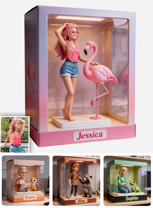 Any Photo Any Animal, Flamingo, Raccoon, Owl, Frog,... - Personalized Animal Custom Shaped Acrylic Plaque