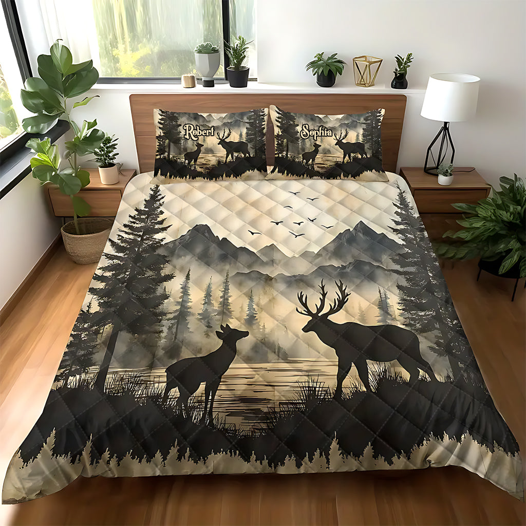 You & Me We Got This - Personalized Hunting Quilt Set