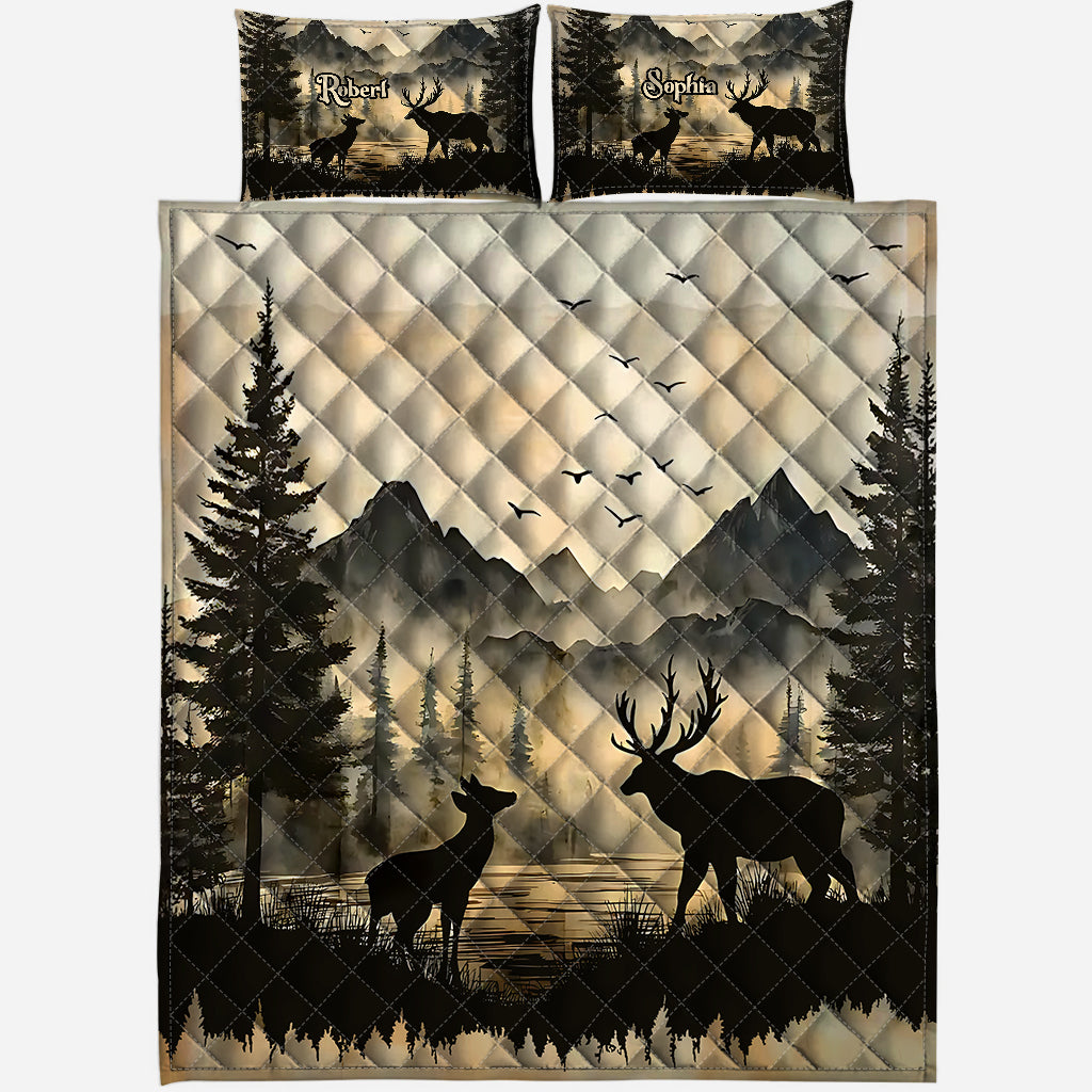 You & Me We Got This - Personalized Hunting Quilt Set