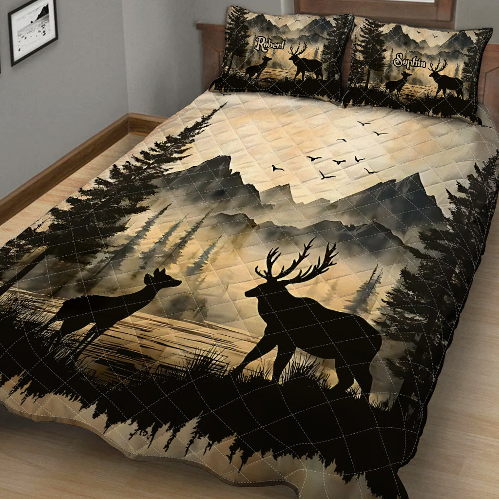 You & Me We Got This - Personalized Hunting Quilt Set