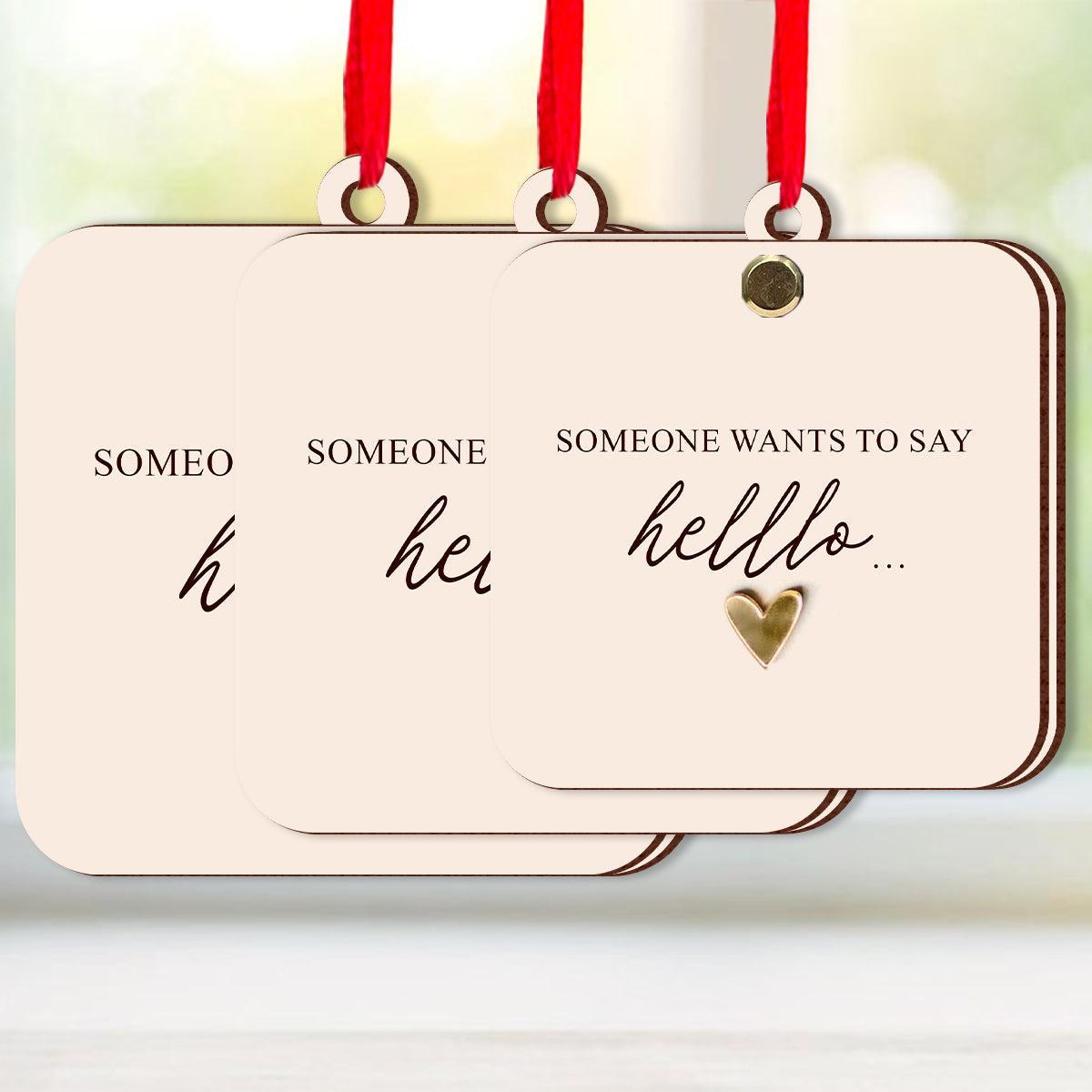 Pregnant Announcement - Personalized Pregnancy Flip Ornament