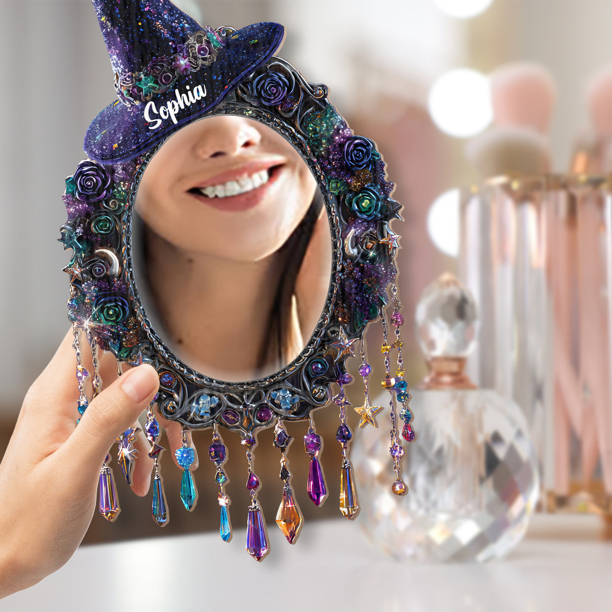 Magical Room Decor - Personalized Witch Wall Hanging Mirror