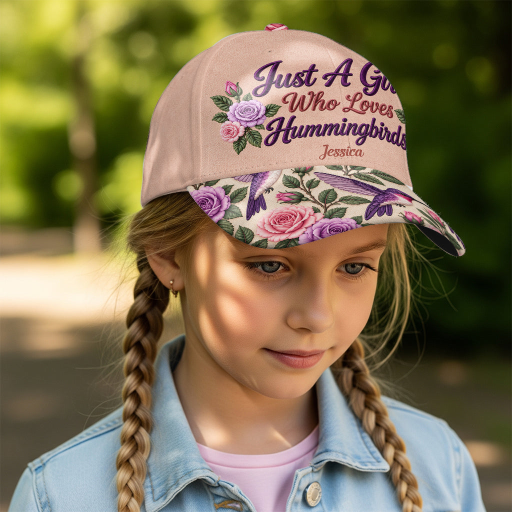 Just A Girl Who Loves Hummingbird - Personalized Hummingbird Classic Cap