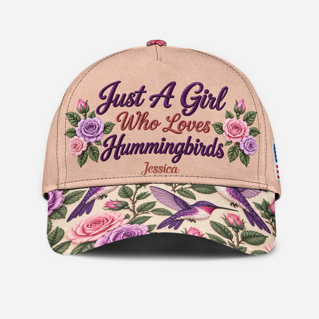 Just A Girl Who Loves Hummingbird - Personalized Hummingbird Classic Cap