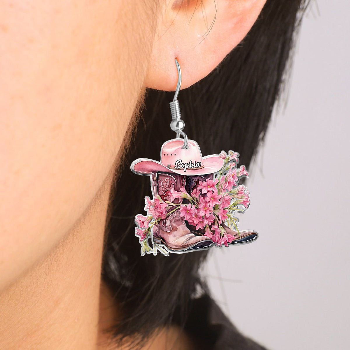 Cowgirl Boots - Personalized Cowgirl Earrings
