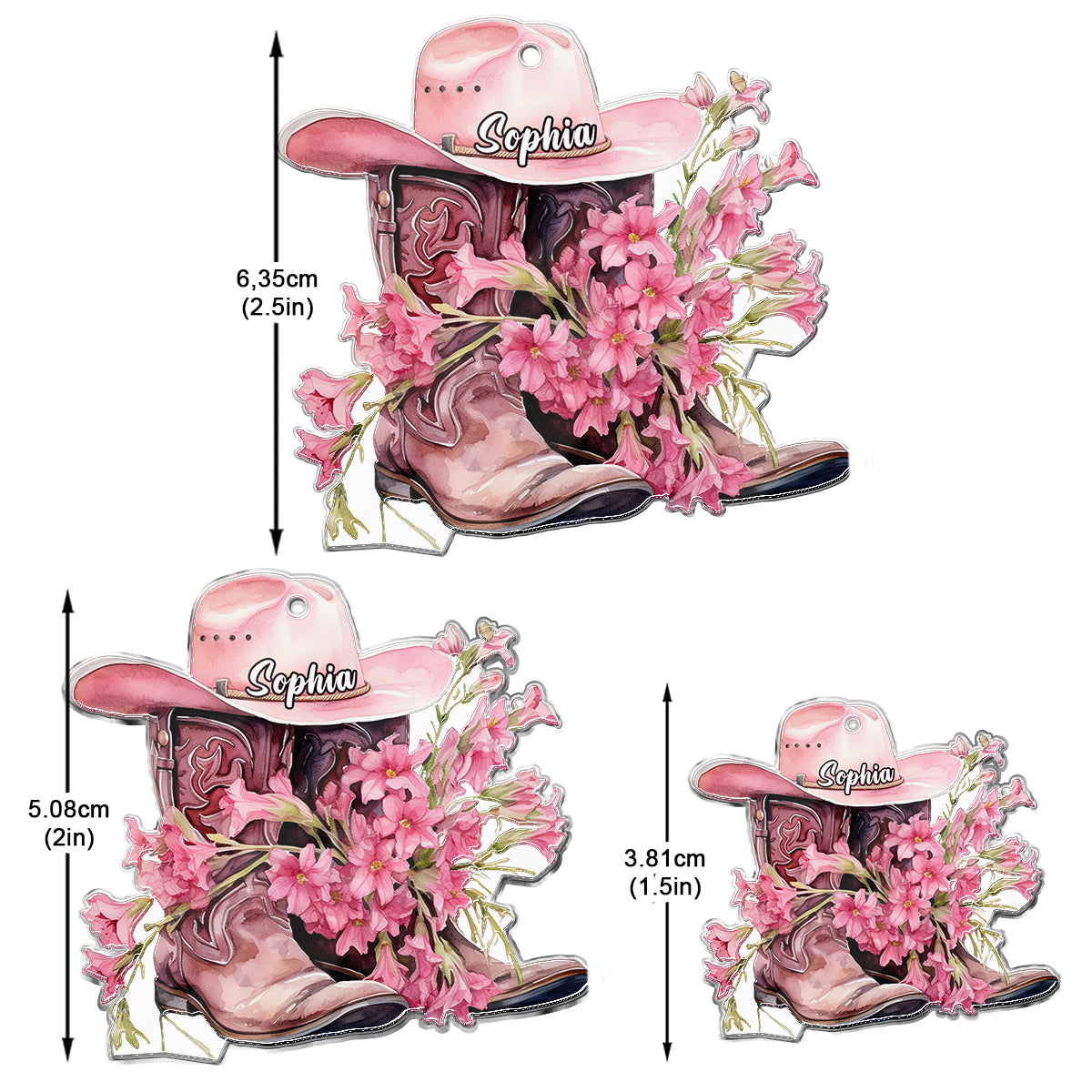 Cowgirl Boots - Personalized Cowgirl Earrings