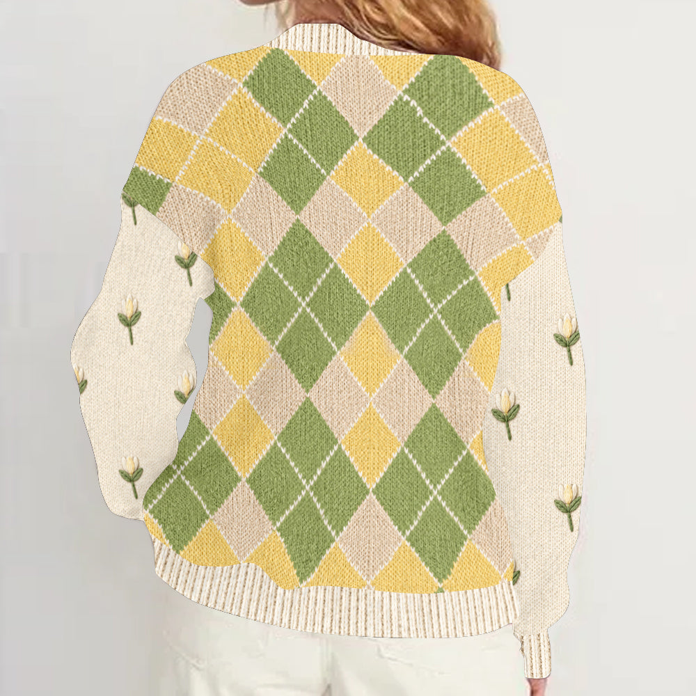 Love Frogs - Personalized Frog Cardigan Sweater