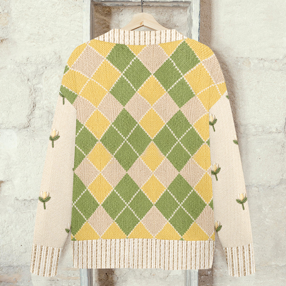 Love Frogs - Personalized Frog Cardigan Sweater