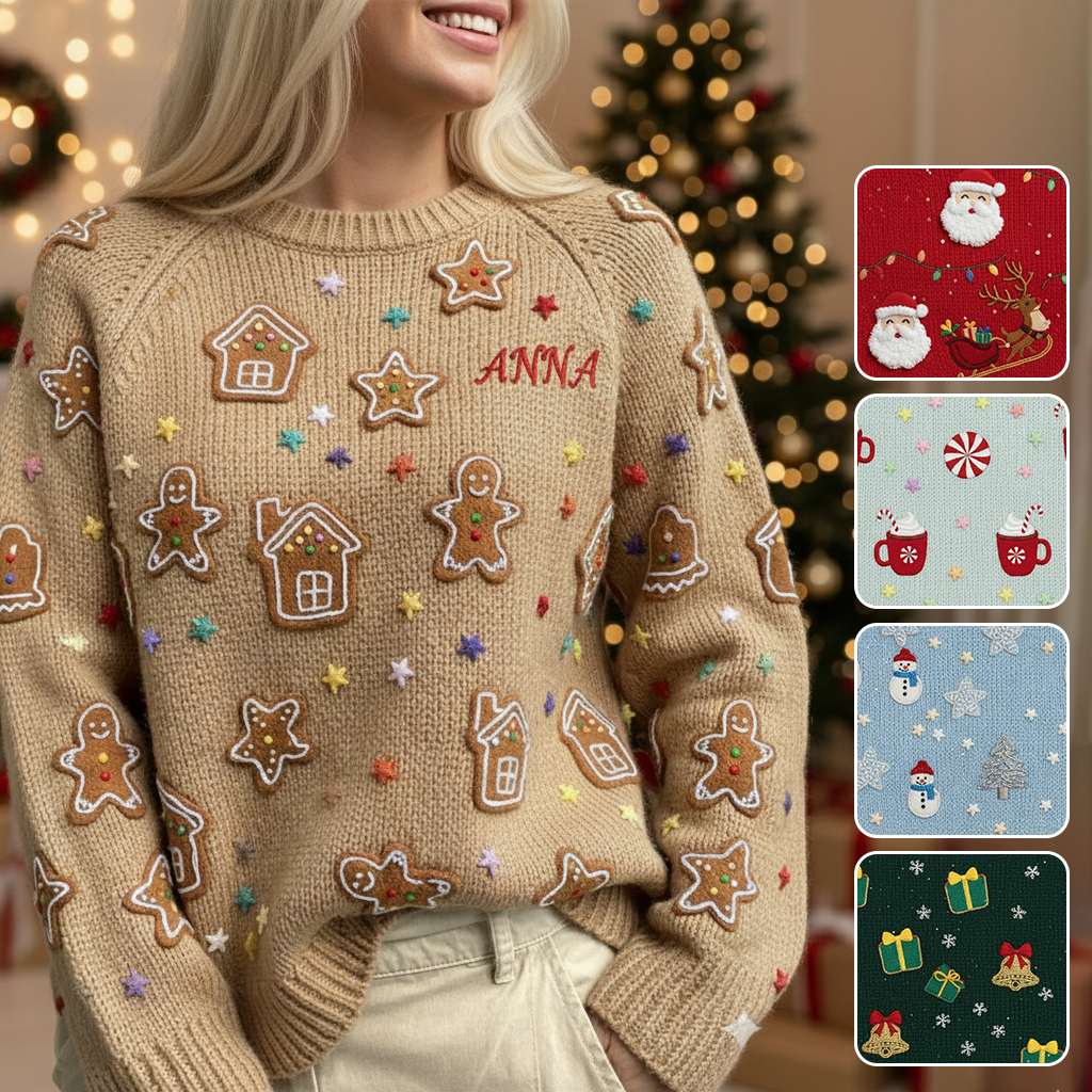 Holiday Spirit Knit - Personalized Christmas Ugly Sweater