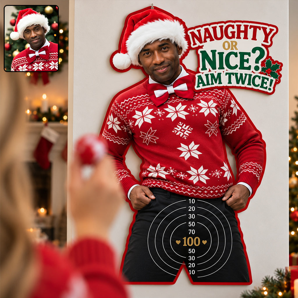 Christmas Night Spicy Game - Personalized Couple Sticky Ball Dart Board Set