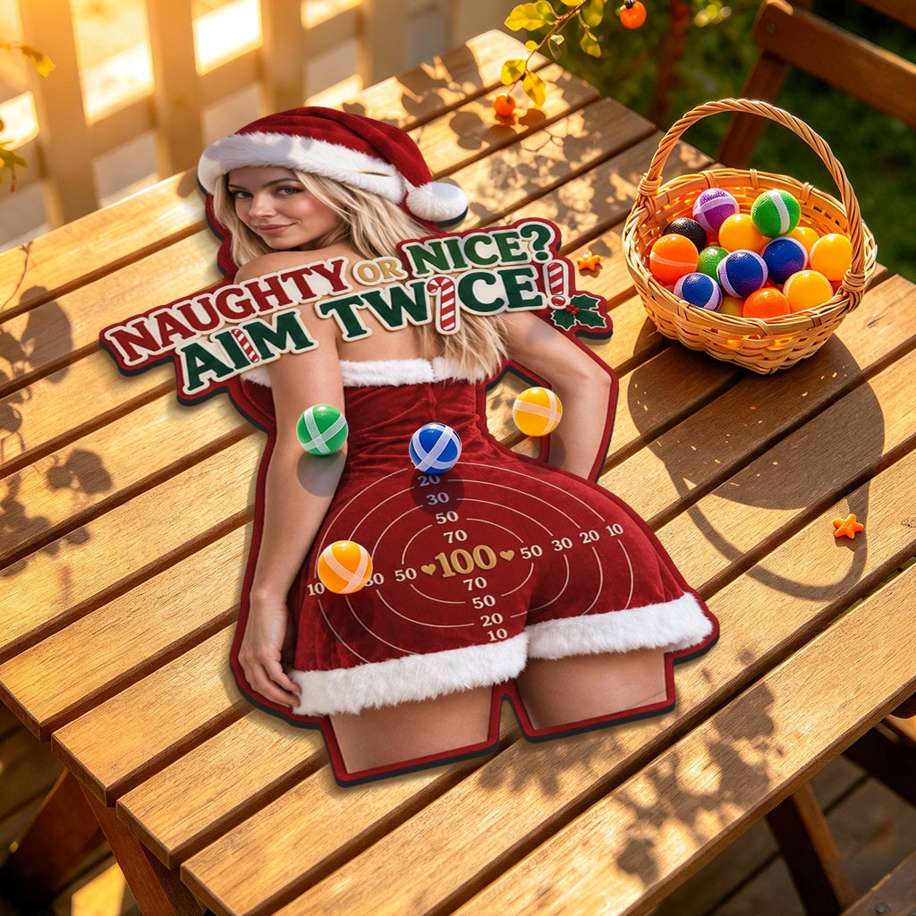 Christmas Night Spicy Game - Personalized Couple Sticky Ball Dart Board Set