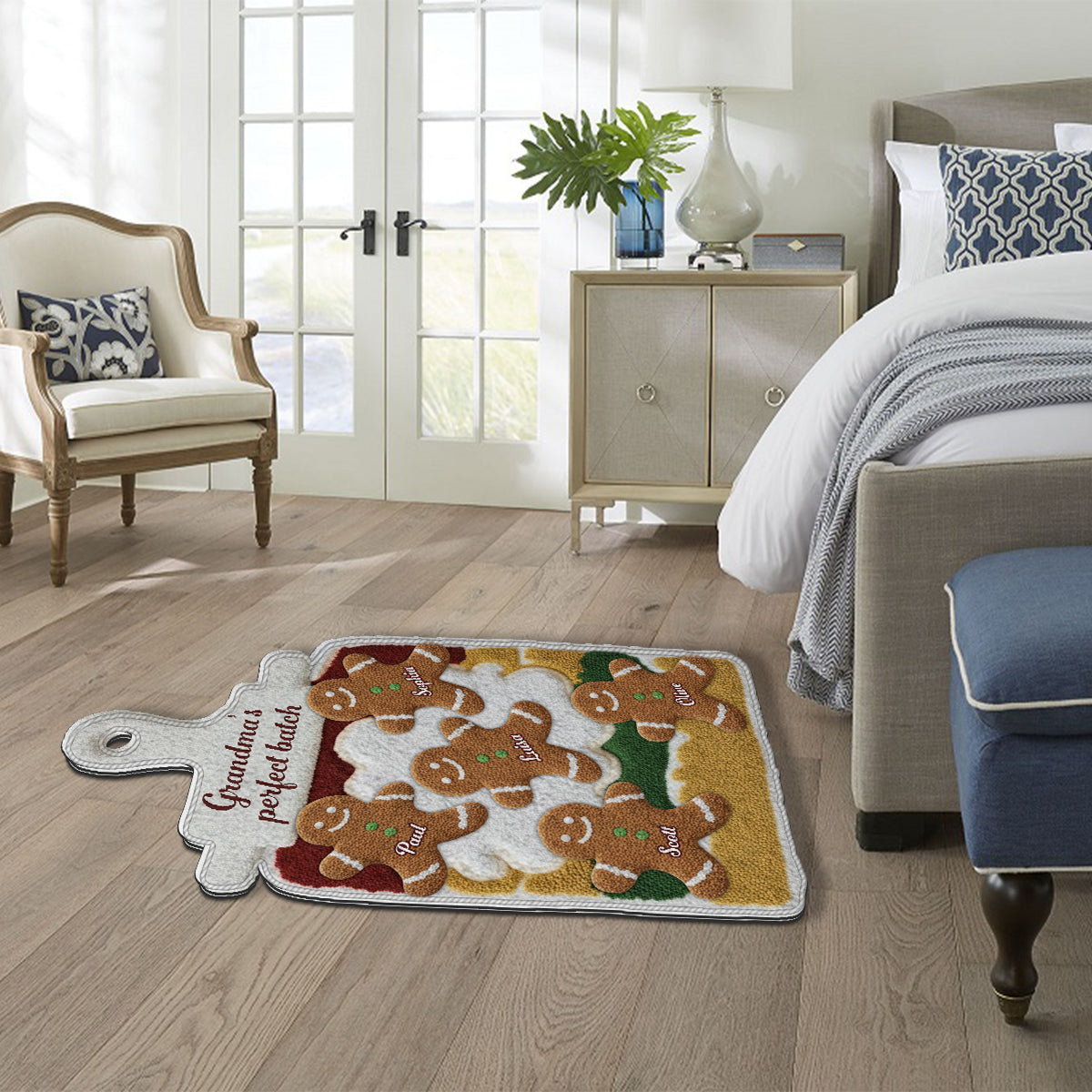 Grandma's Perfect Batch - Personalized Grandma Non-Slip Tufted Rug
