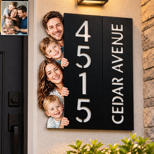 Custom Any Photo - Personalized Family 3D Printed Cut Metal Sign