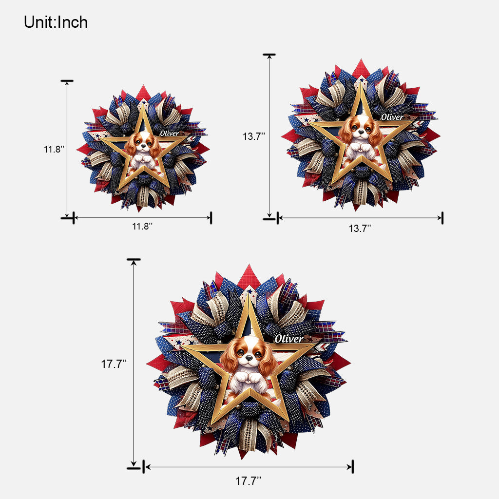 Paws & Patriot - Personalized Dog Custom Shaped Wood Sign