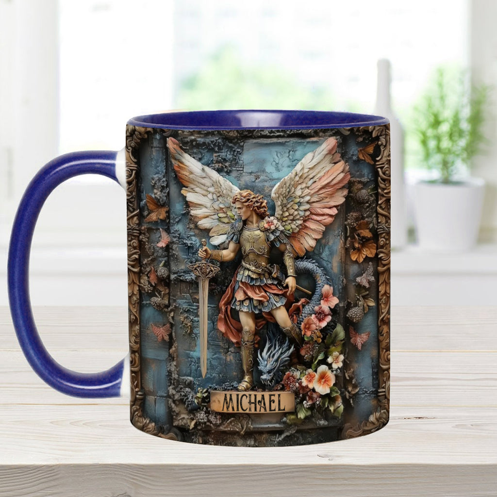 Archangel Michael - Personalized Christian Accent Mug