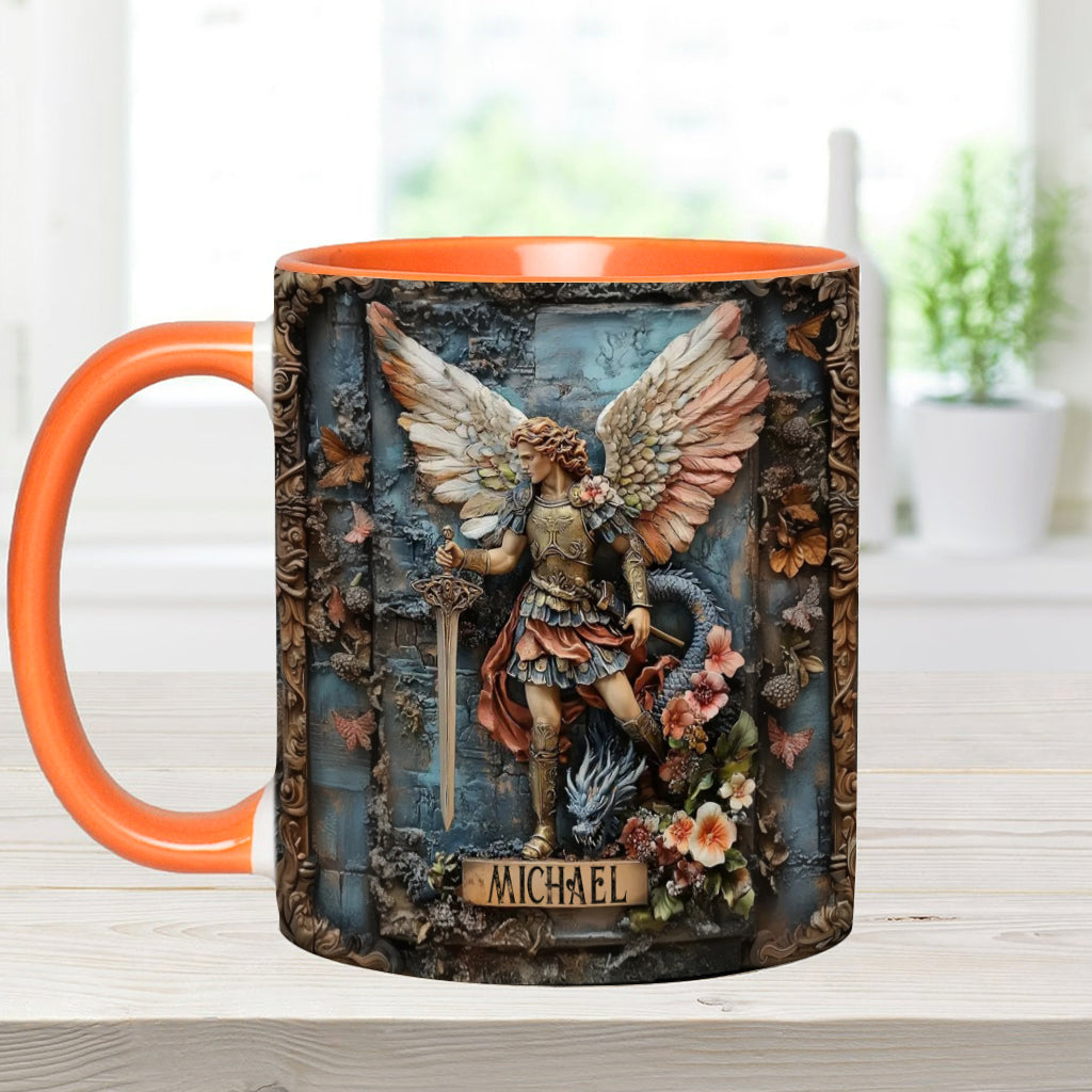 Archangel Michael - Personalized Christian Accent Mug