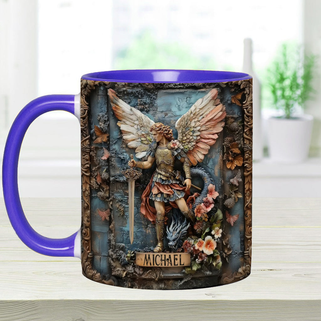 Archangel Michael - Personalized Christian Accent Mug