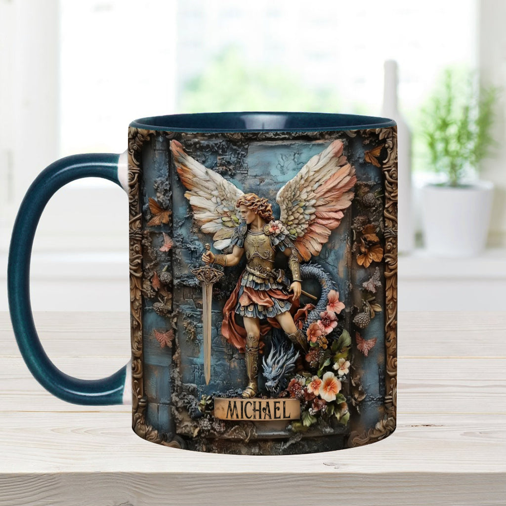 Archangel Michael - Personalized Christian Accent Mug