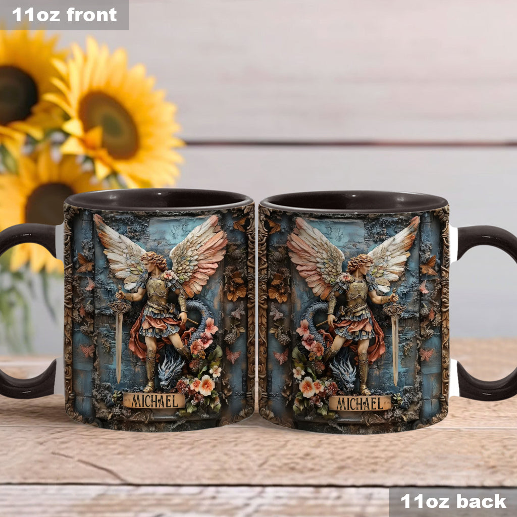 Archangel Michael - Personalized Christian Accent Mug