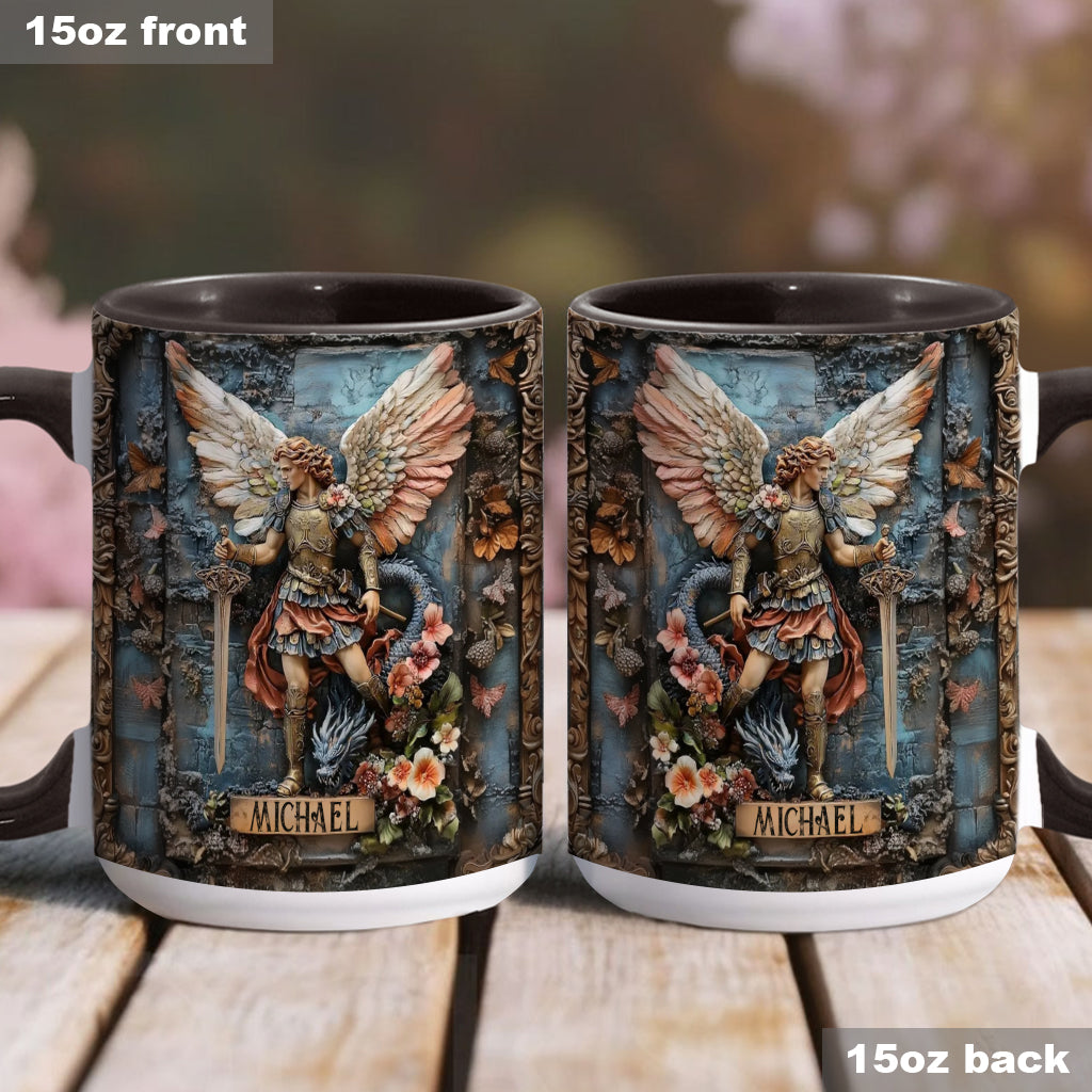 Archangel Michael - Personalized Christian Accent Mug