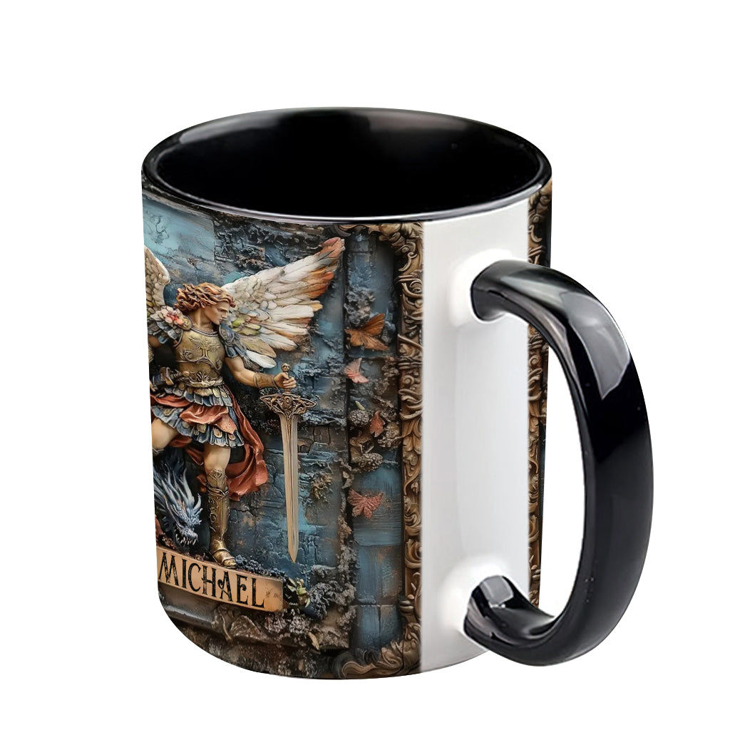 Archangel Michael - Personalized Christian Accent Mug