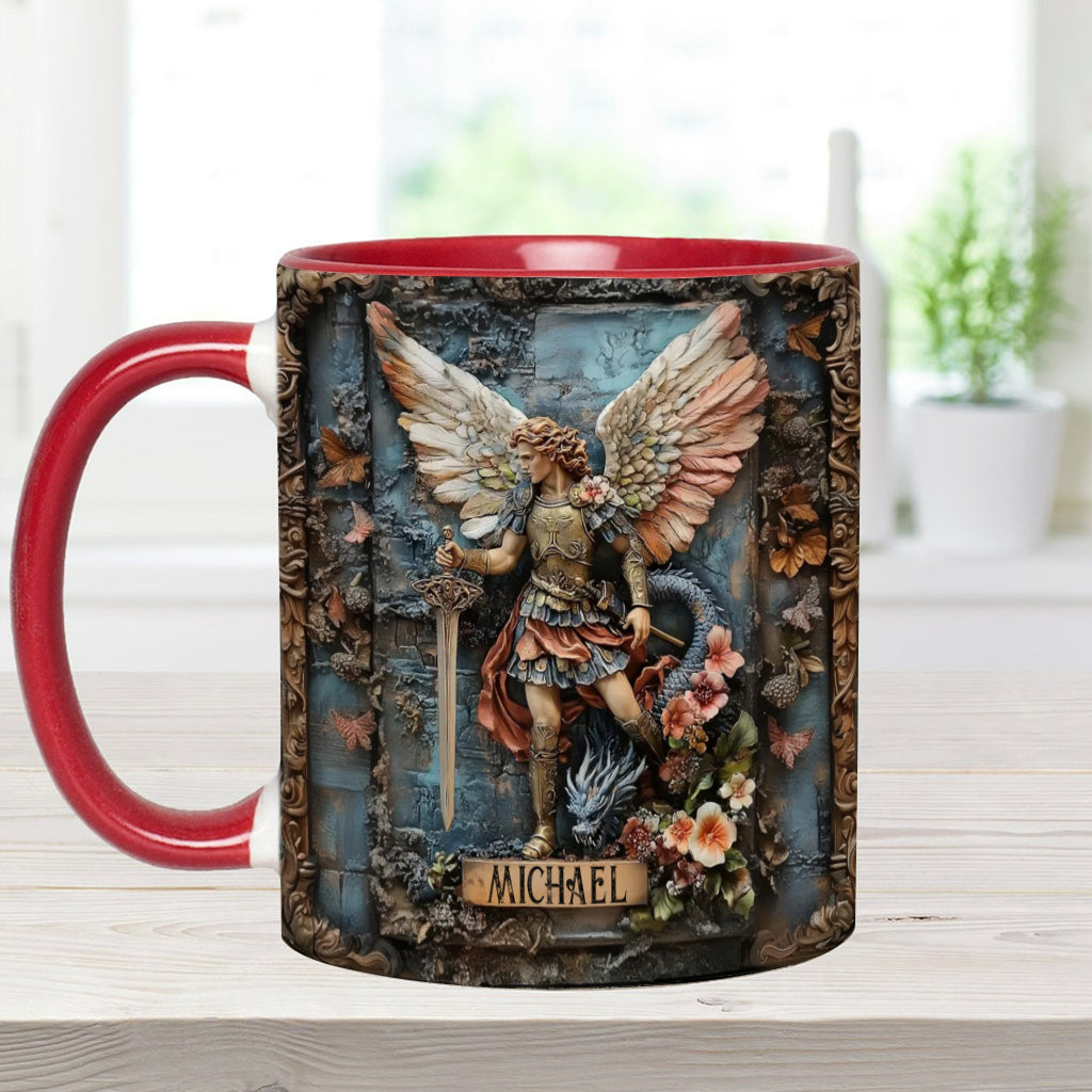 Archangel Michael - Personalized Christian Accent Mug