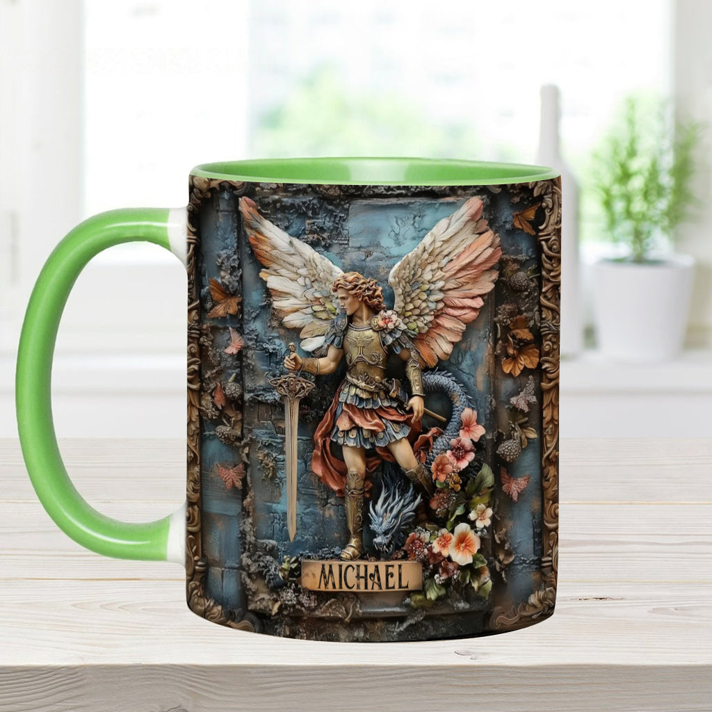 Archangel Michael - Personalized Christian Accent Mug