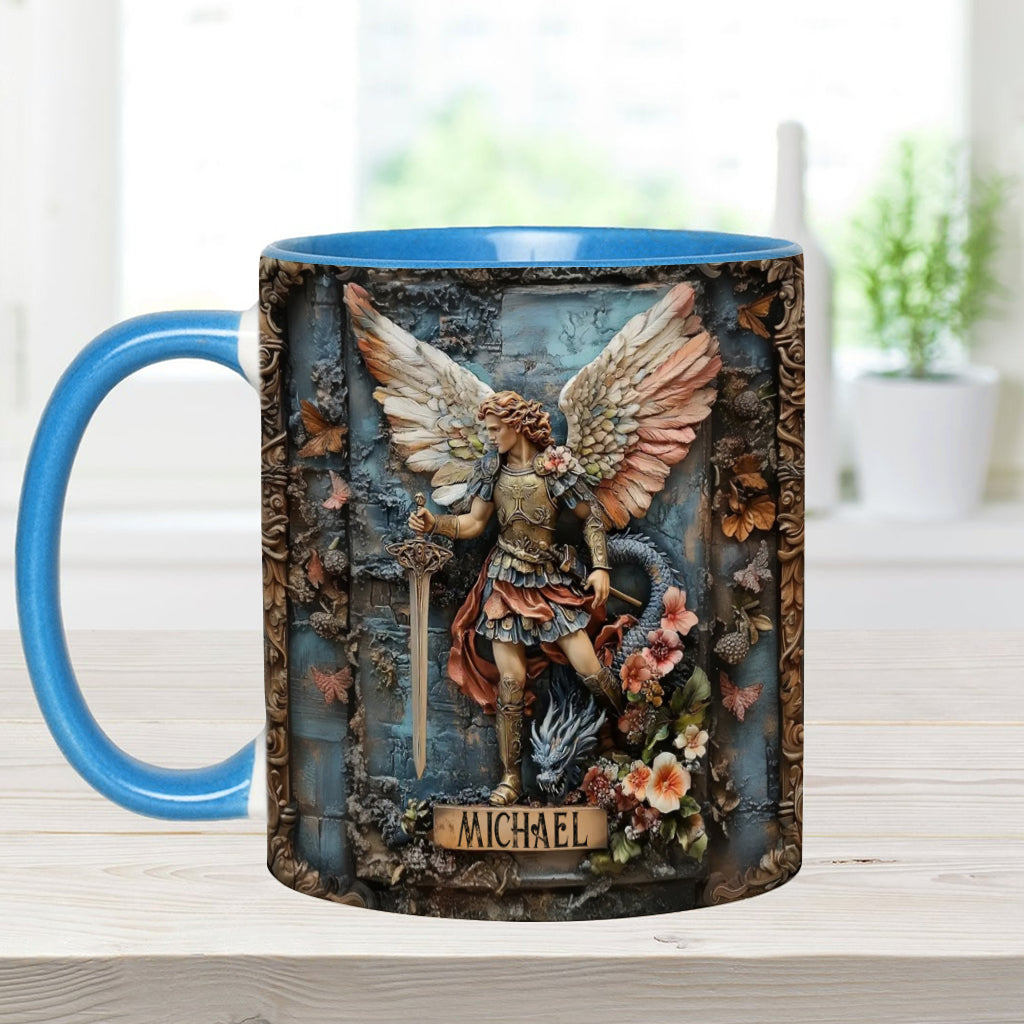 Archangel Michael - Personalized Christian Accent Mug