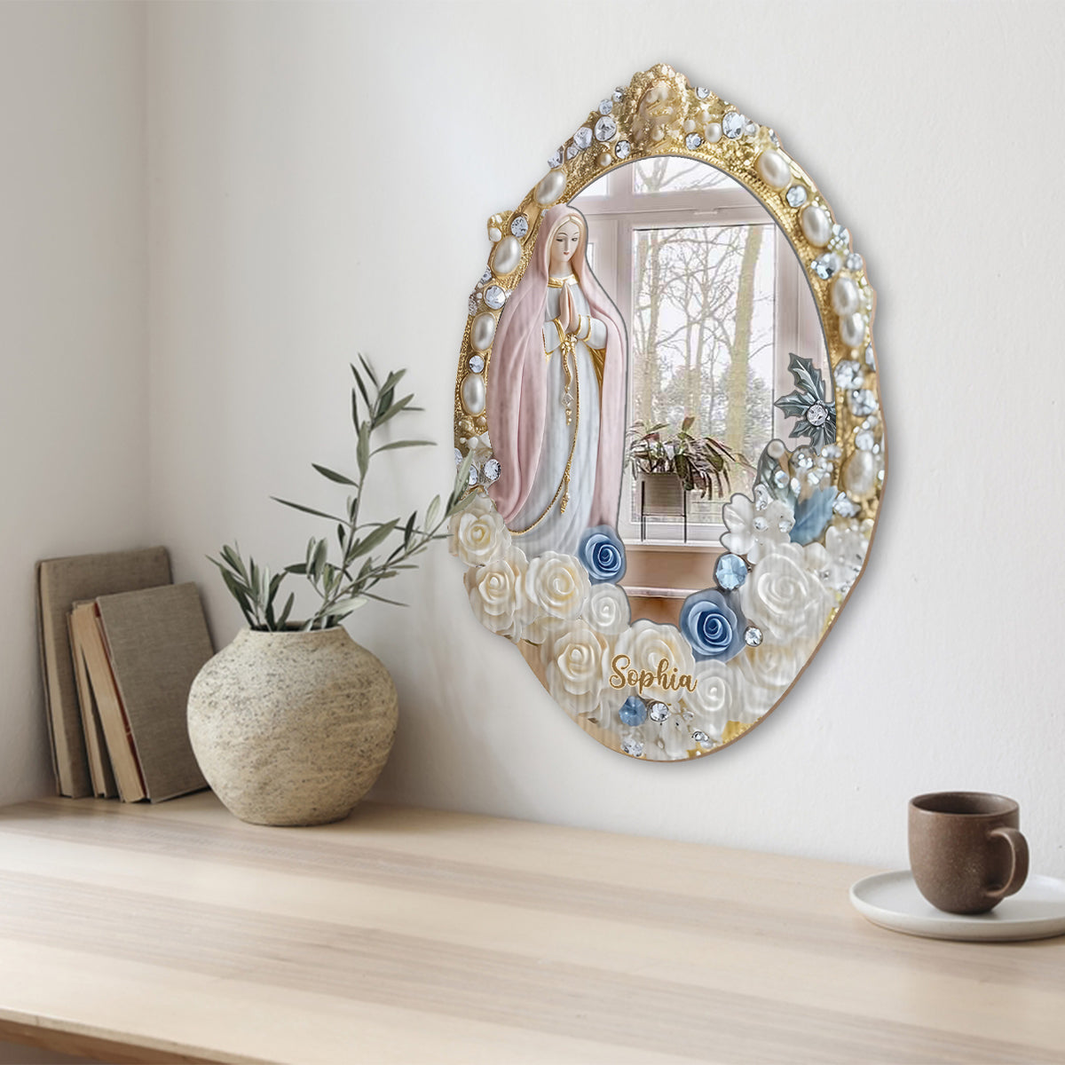 Believer - Personalized Christian Wall Hanging Mirror