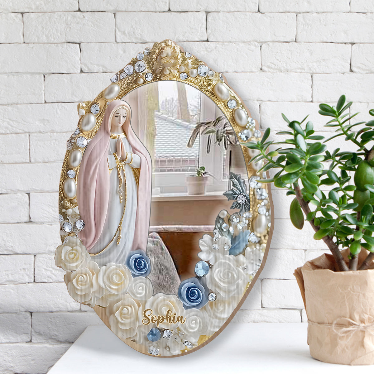Believer - Personalized Christian Wall Hanging Mirror