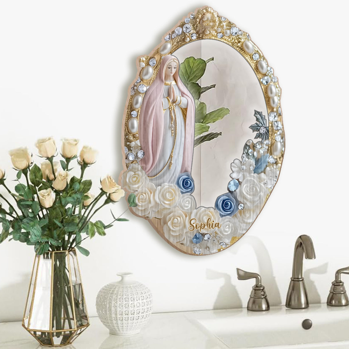 Believer - Personalized Christian Wall Hanging Mirror