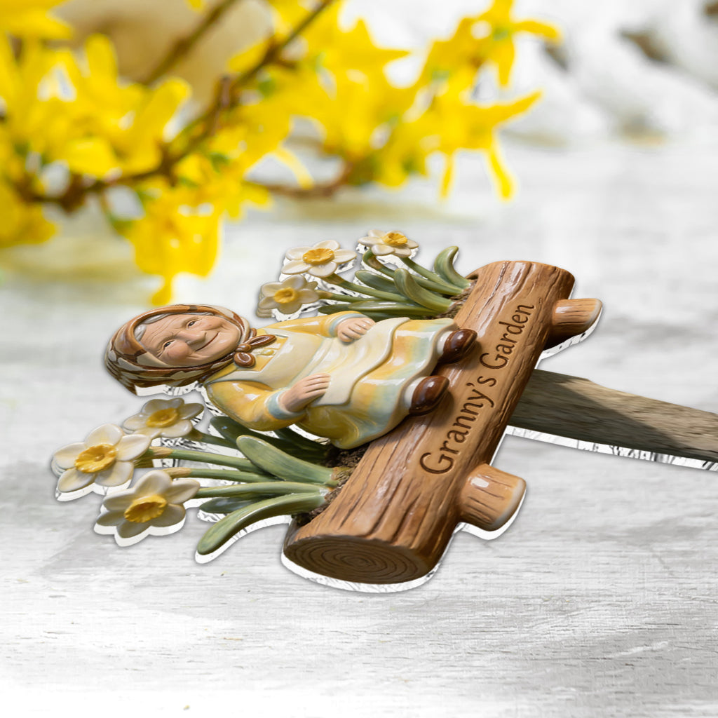 Custom Garden Gnome - Personalized Gardening Acrylic Garden Sign/ Acrylic Plaque Sign