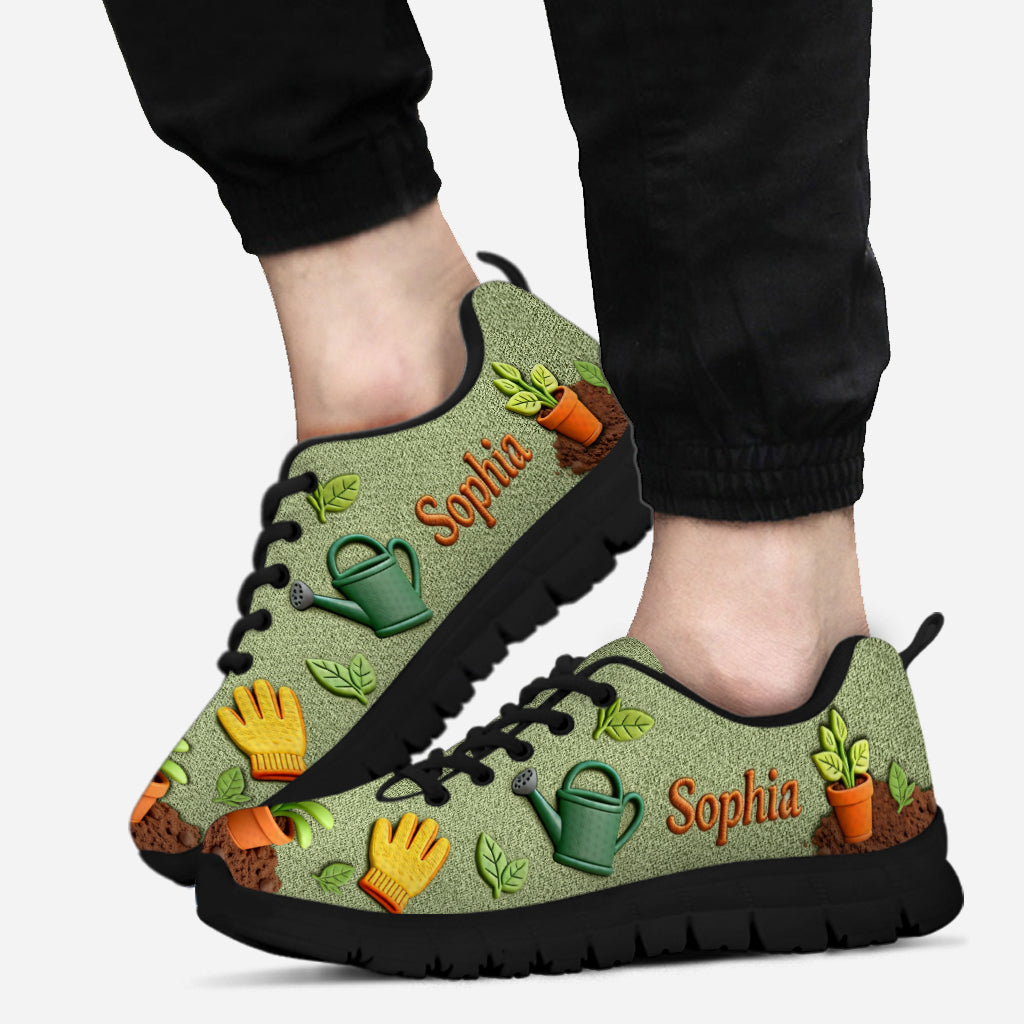 Gardening Is My Therapy - Personalized Gardening Sneakers