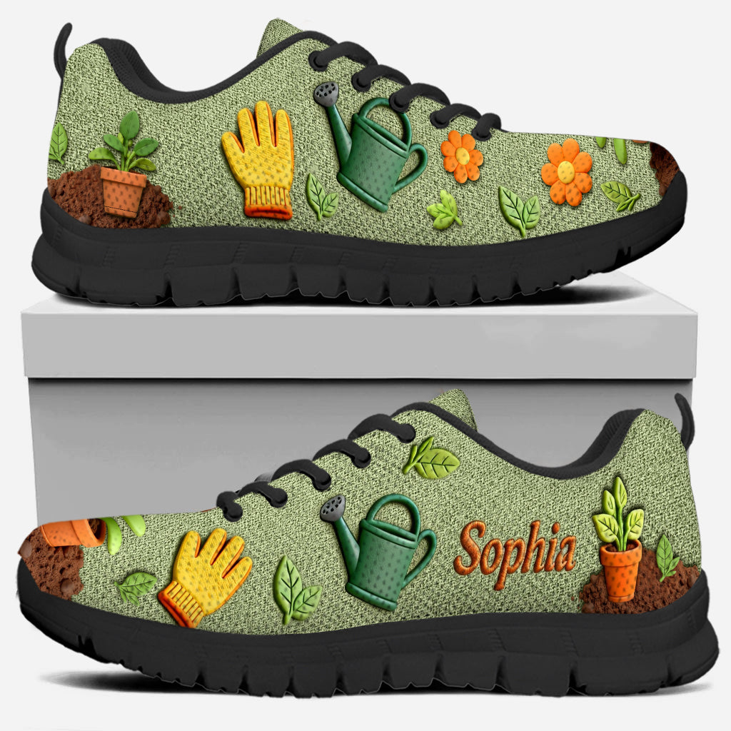Gardening Is My Therapy - Personalized Gardening Sneakers