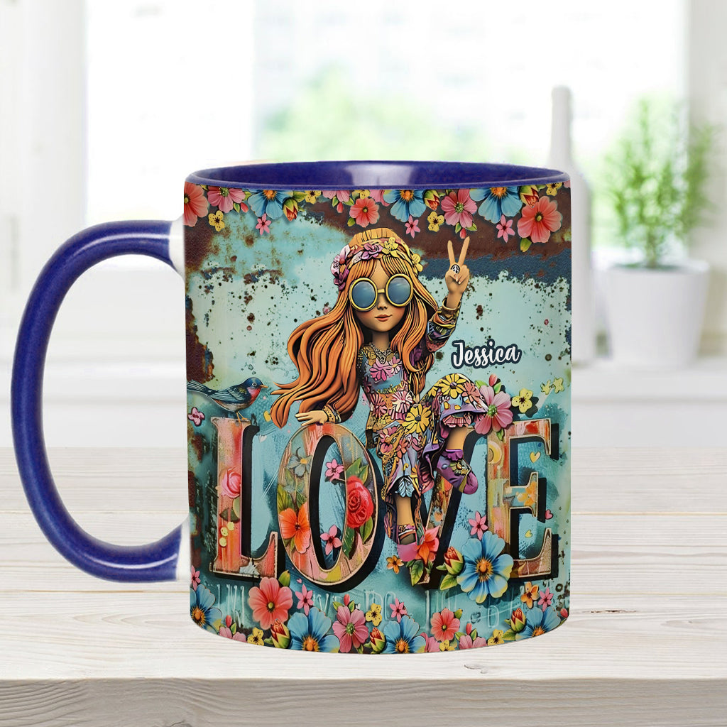 Hippie Soul - Personalized Hippie Accent Mug