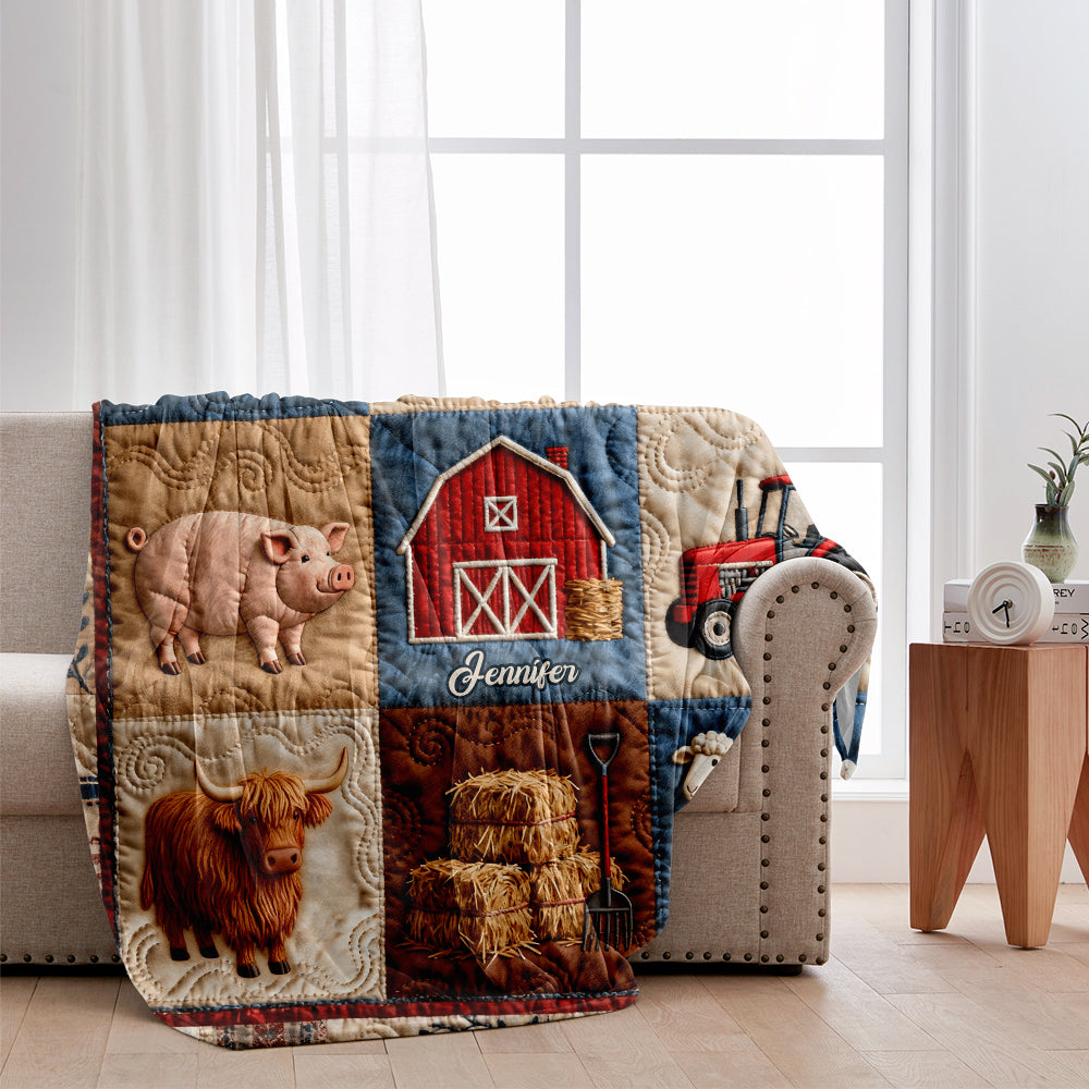 Farm Life - Personalized Farmer Blanket