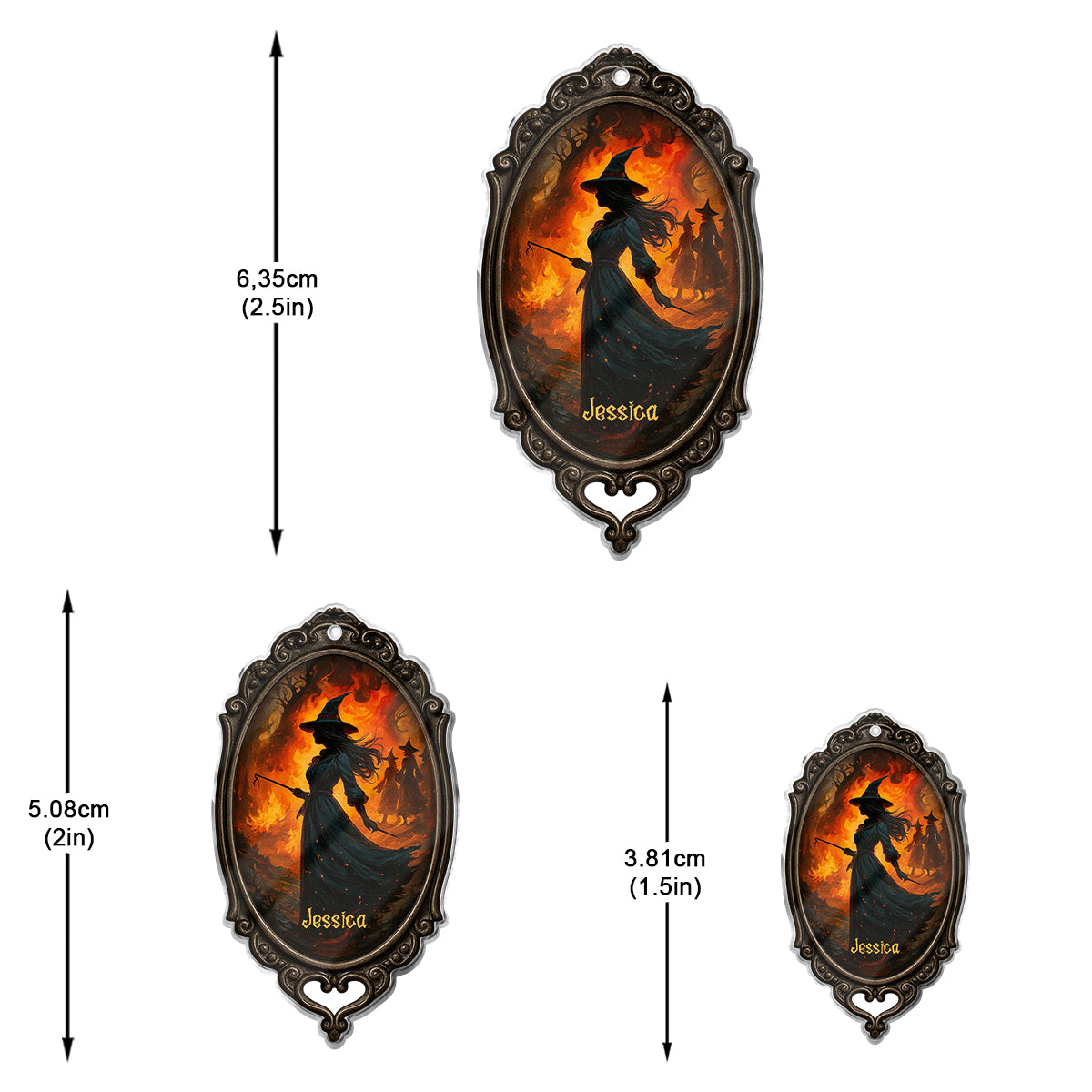 Beautiful Witch - Personalized Witch Earrings