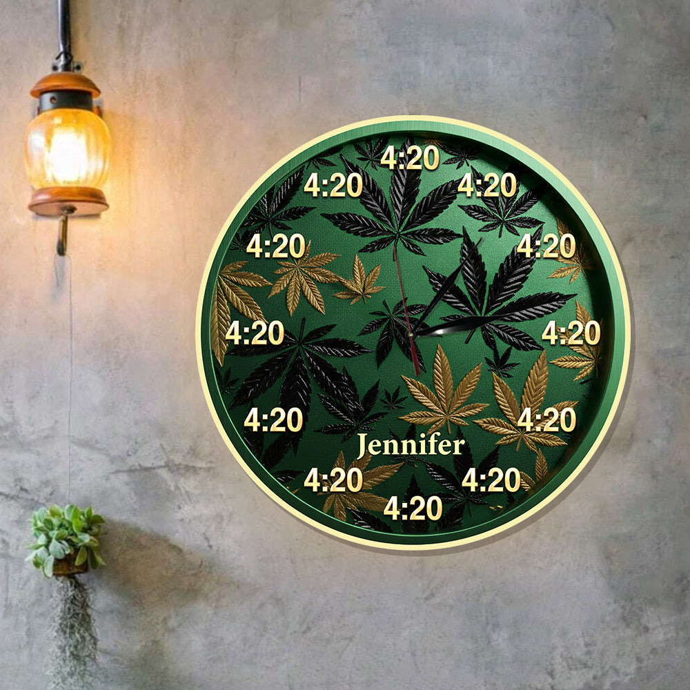 It's 420 Always - Personalized Weed LED Light Wall Clock