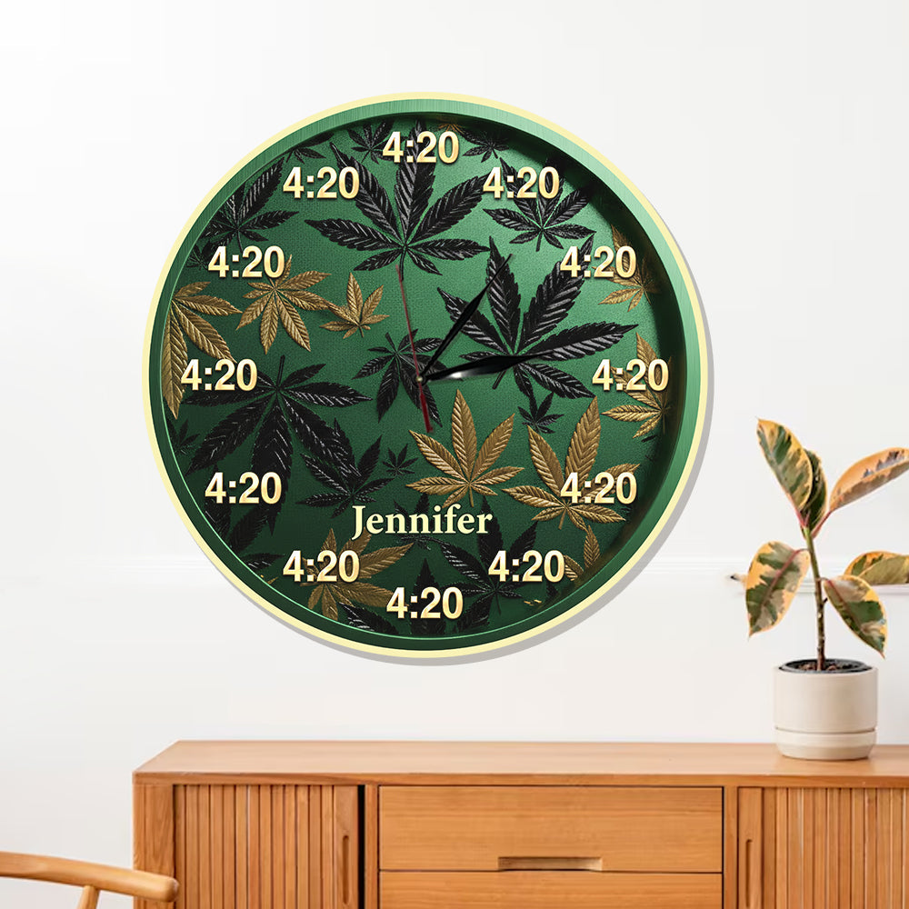 It's 420 Always - Personalized Weed LED Light Wall Clock