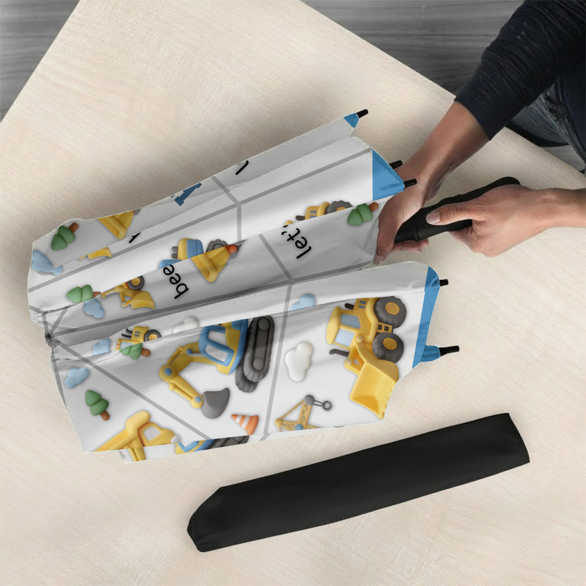 Construction Machines - Personalized Kid Umbrella