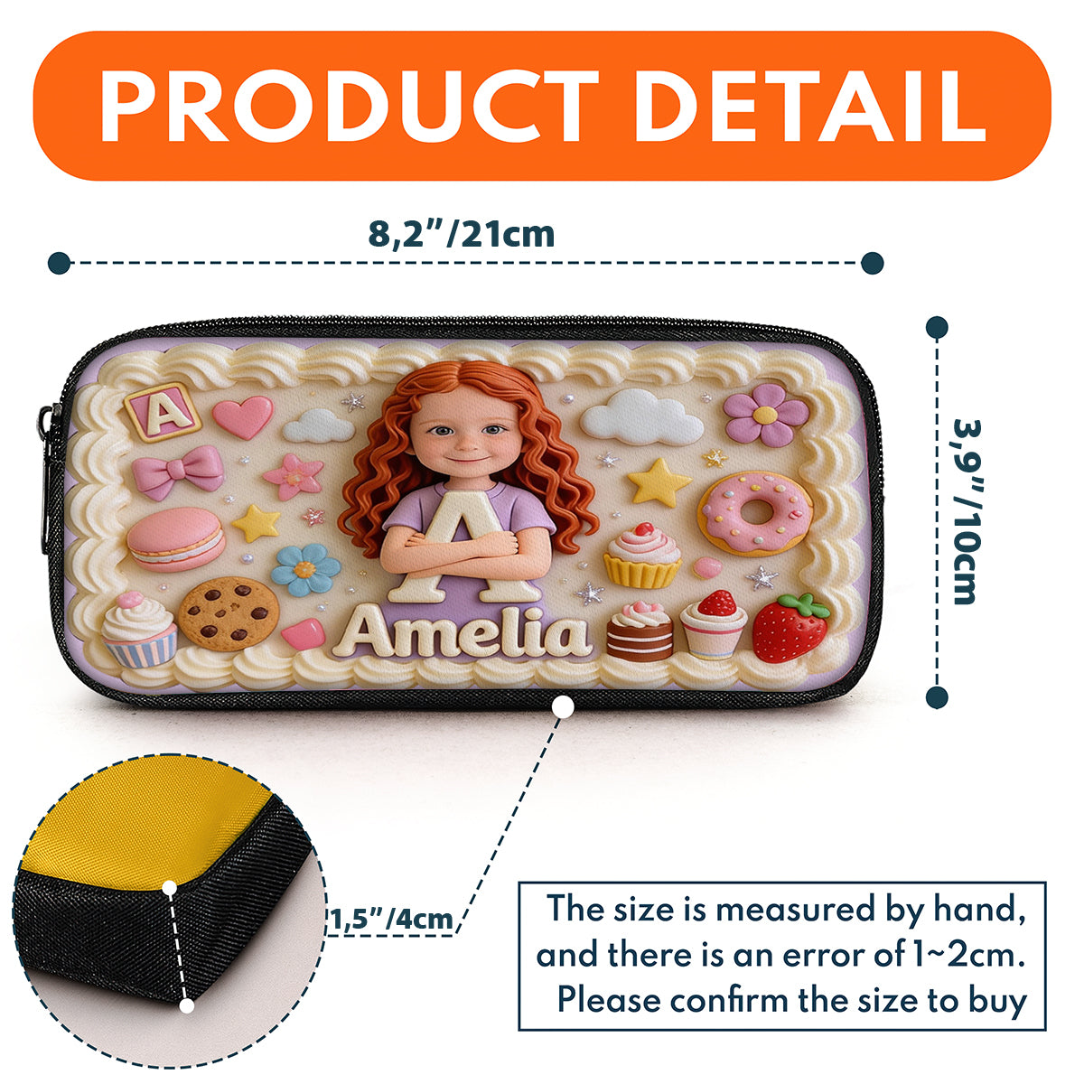 Sweet Day Back To School - Any Photo - Personalized Kid Pencil Case