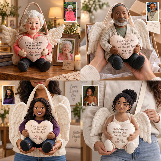 I Will Carry You With Me - Personalized Memorial Custom Shape Tote Bag