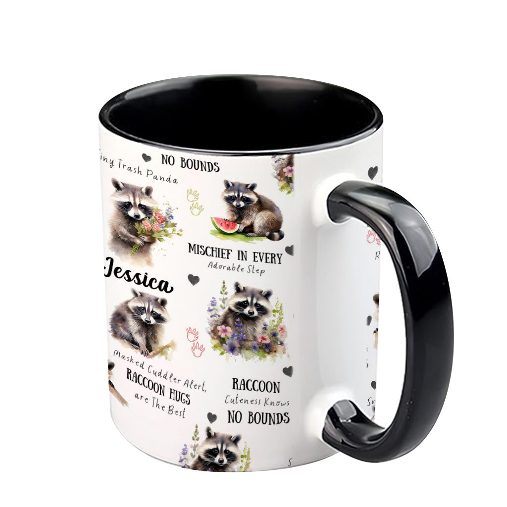Little Bandit Paws - Personalized Raccoon Accent Mug