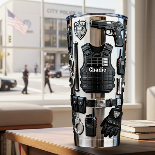 Police Officer - Personalized Police Officer Tumbler