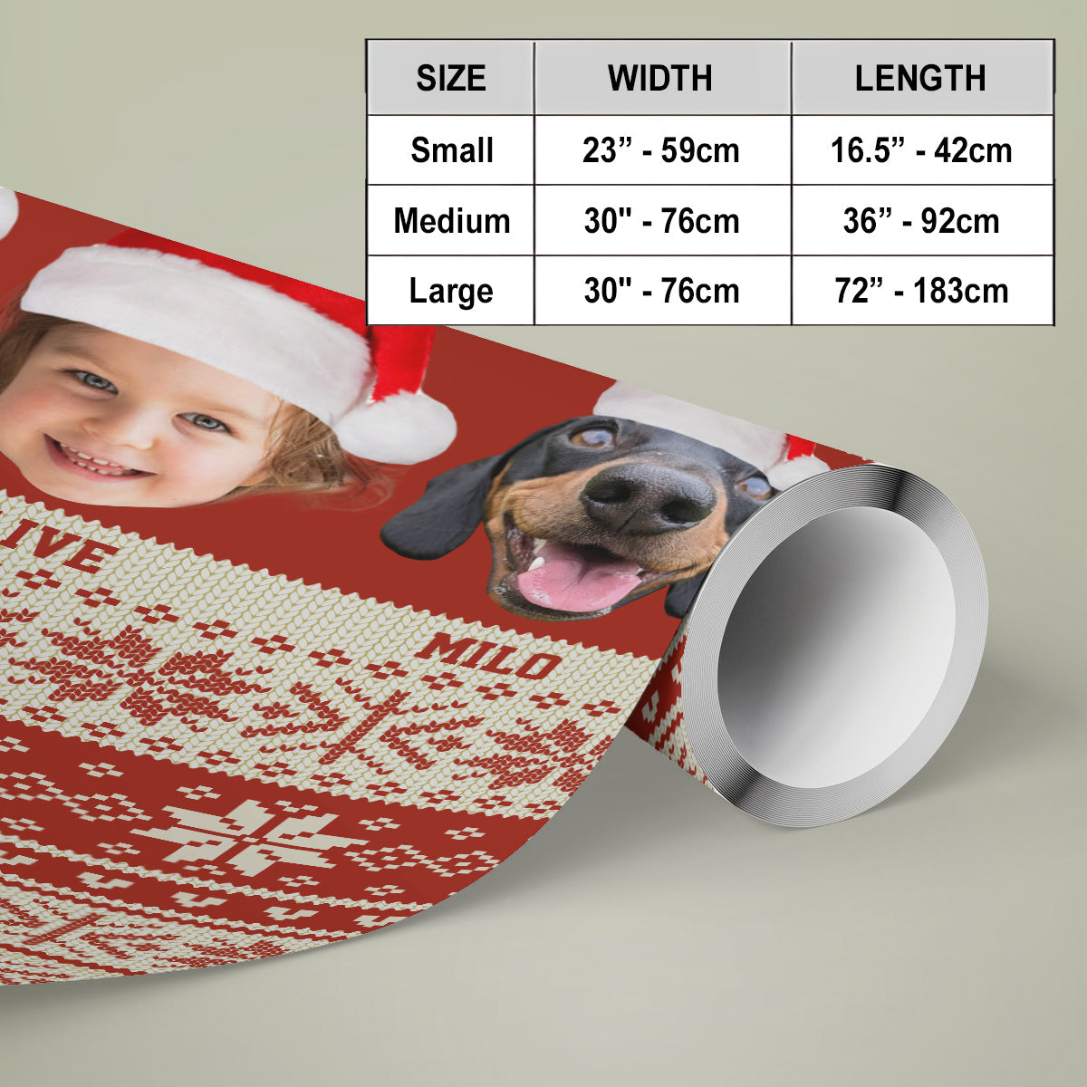 Merry Christmas - Personalized Family Wrapping Papers