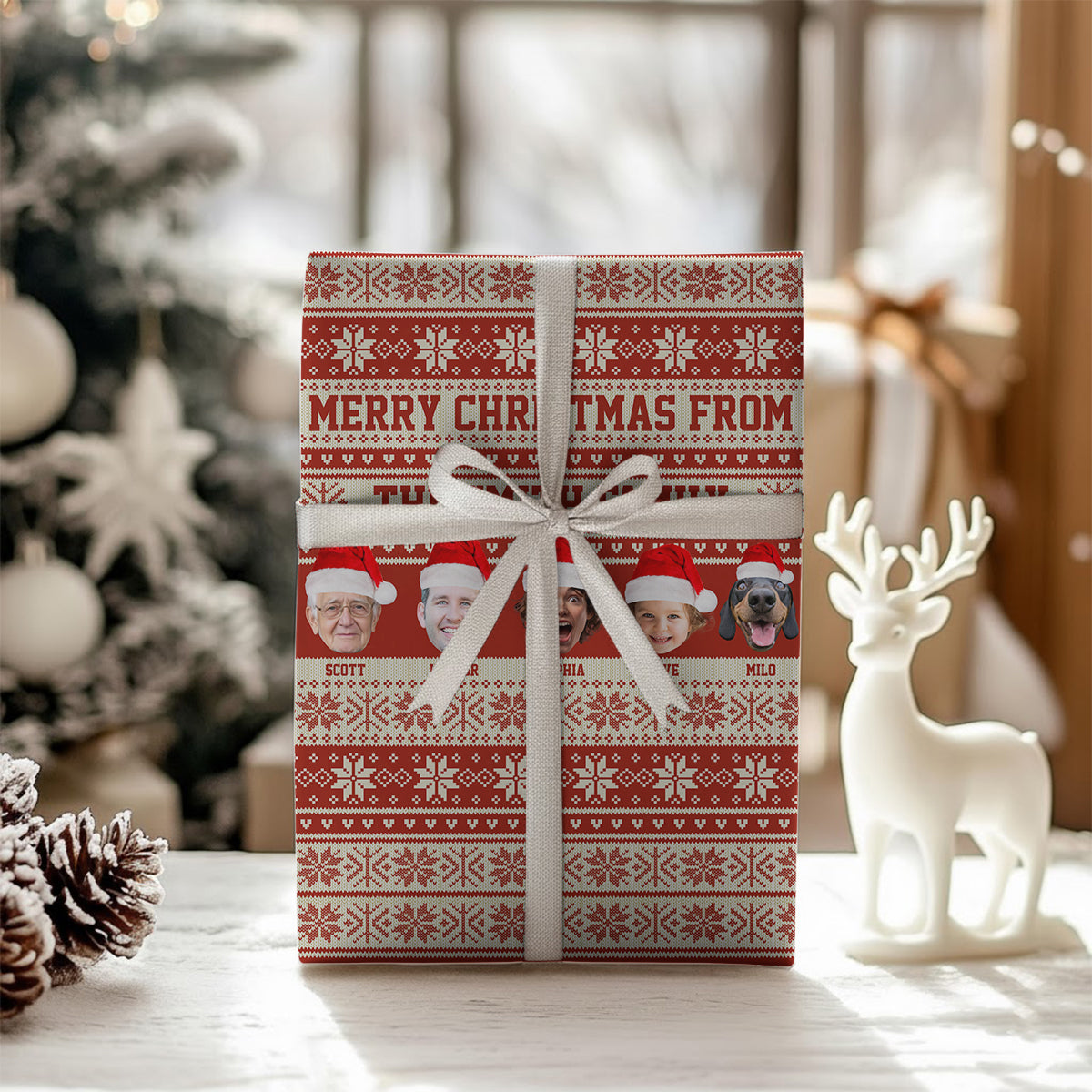 Merry Christmas - Personalized Family Wrapping Papers