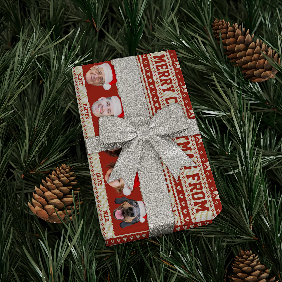 Merry Christmas - Personalized Family Wrapping Papers