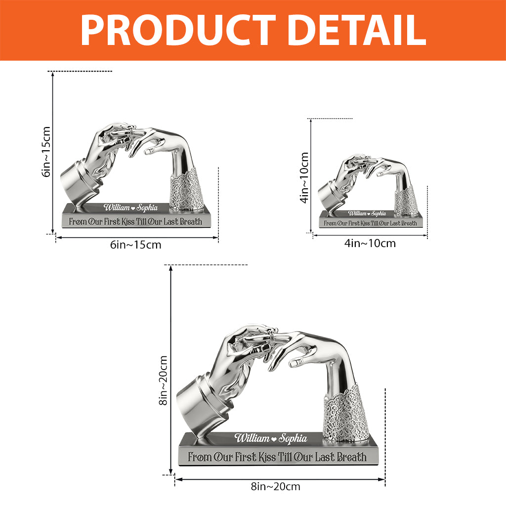 Anniversary Engaged Married Gift - Personalized Couple Custom Shaped Acrylic Plaque