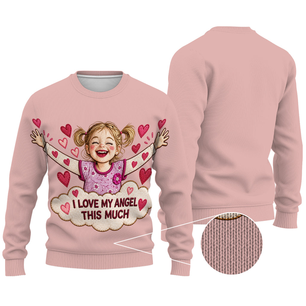 Gift for Mother, Gift for Grandma - Personalized Kid Ugly Sweater